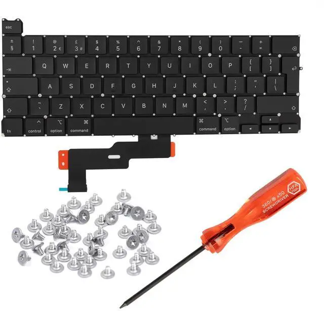 Main image of HAWSON UK A2289 Keyboard Replacement for MacBook Pro Retina 13" A2289 2020 Year UK Layout with Keyboard Screws and Screwdriver