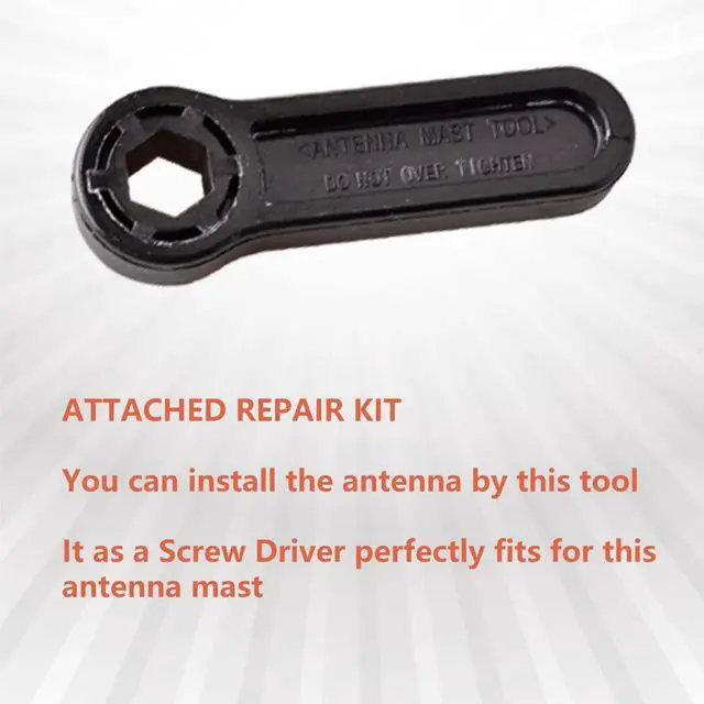 Alt view image 5 of 5 - Unikpas Antenna Mast Compatible for Toyota Sequoia Camry Sienna Highlander Tacoma 4Runner RAV4 Tundra FJ Cruiser Replacement Antenna