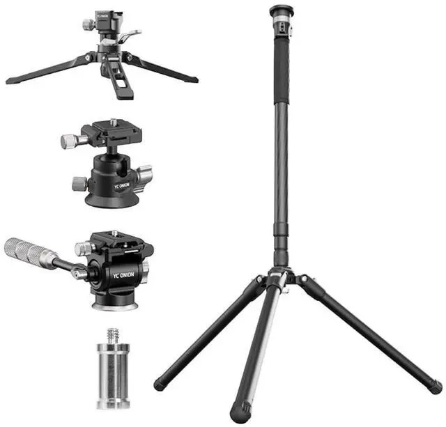 Main image of YC ONION FOTO Tako Nano Monopod Professional Version with FX50 Fluid Head BC26 Ball Head Light Stand