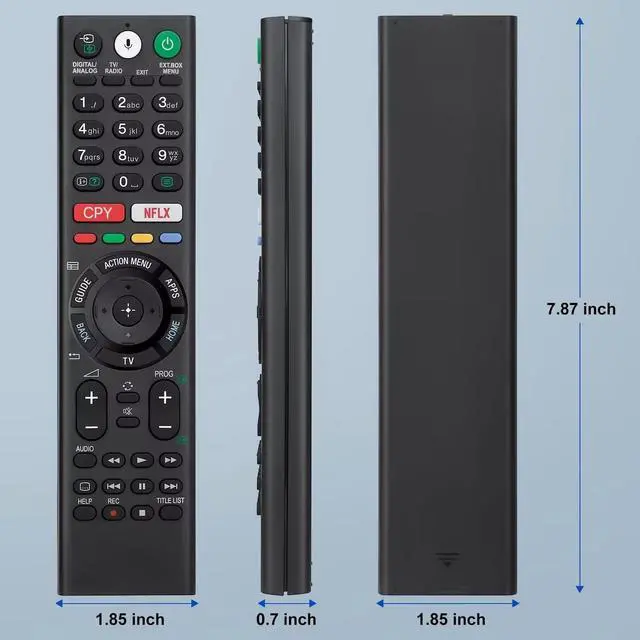 Alt view image 2 of 3 - RMRTSML RMF-TX310U Voice Remote Control for XBR-43X800G XBR-75X800G XBR-65X800G XBR-49X800G XBR-55X800G XBR-85X900F XBR-49X900F XBR-75X900F XBR-65X900F(Send a Protective Cover)