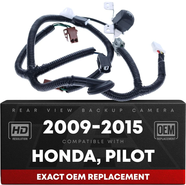 Main image of Rear View Backup Camera, Reverse Park Assist - Compatible with 2009-2015 Honda Pilot - OEM 39530SZAA01, HO1960125