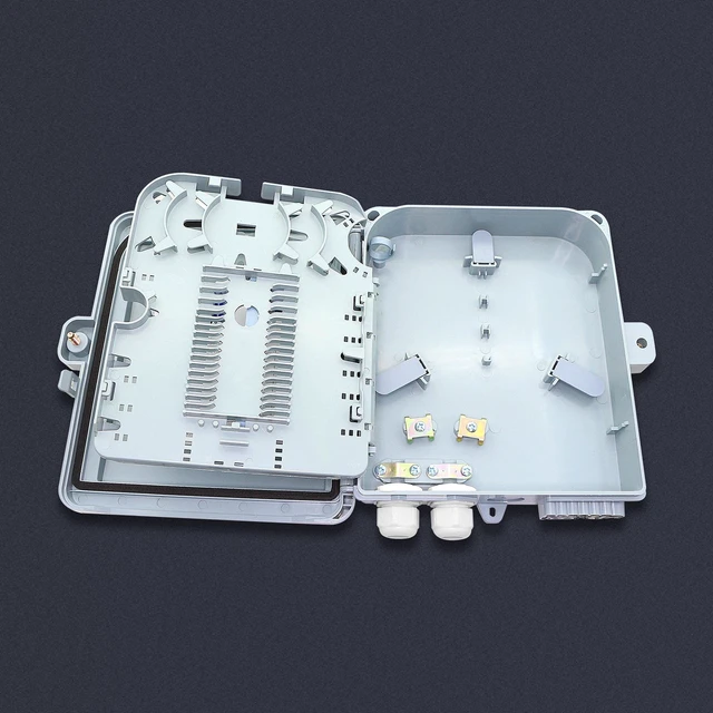 Alt view image 2 of 5 - PNGKNYOCN 12-Core FTTH Fiber Distribution Box, IP65, 12-Port, Indoor/Outdoor Optical Fiber Splicing