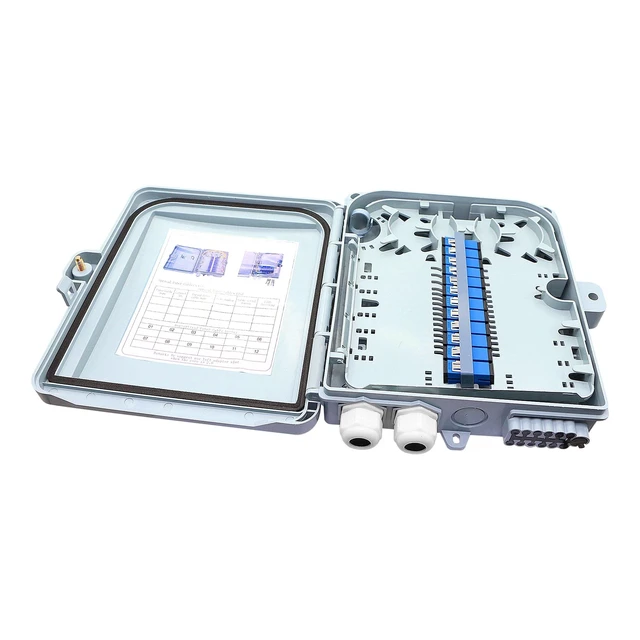 Main image of PNGKNYOCN 12-Core FTTH Fiber Distribution Box, IP65, 12-Port, Indoor/Outdoor Optical Fiber Splicing