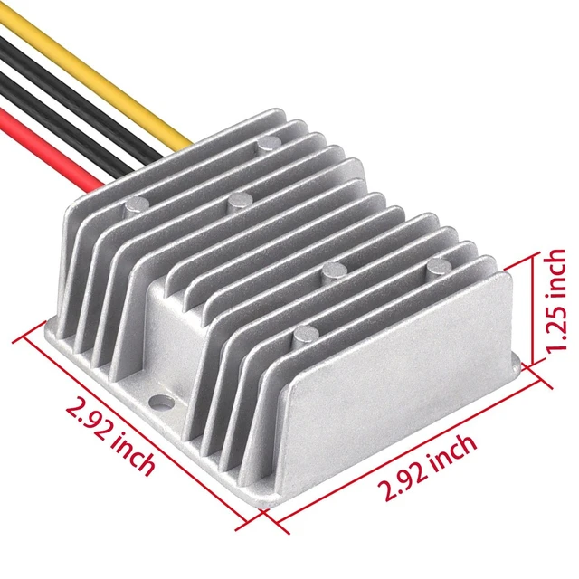 Alt view image 5 of 5 - Cllena DC 40V-90V to 13.8V Converter Voltage Regulator Reducer 48V 60V 72V Step Down to 13.8V 10A 138W Converter Waterproof Buck Transformer Power Supply for Golf Cart Club Car LED Light