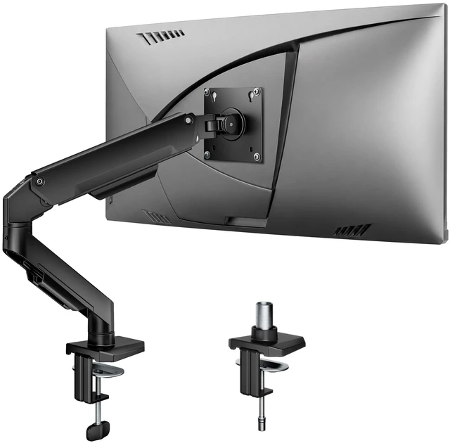 Main image of monTEK Aluminum Single Monitor Arm for 17-32" Screens, Holds 19.8 lbs