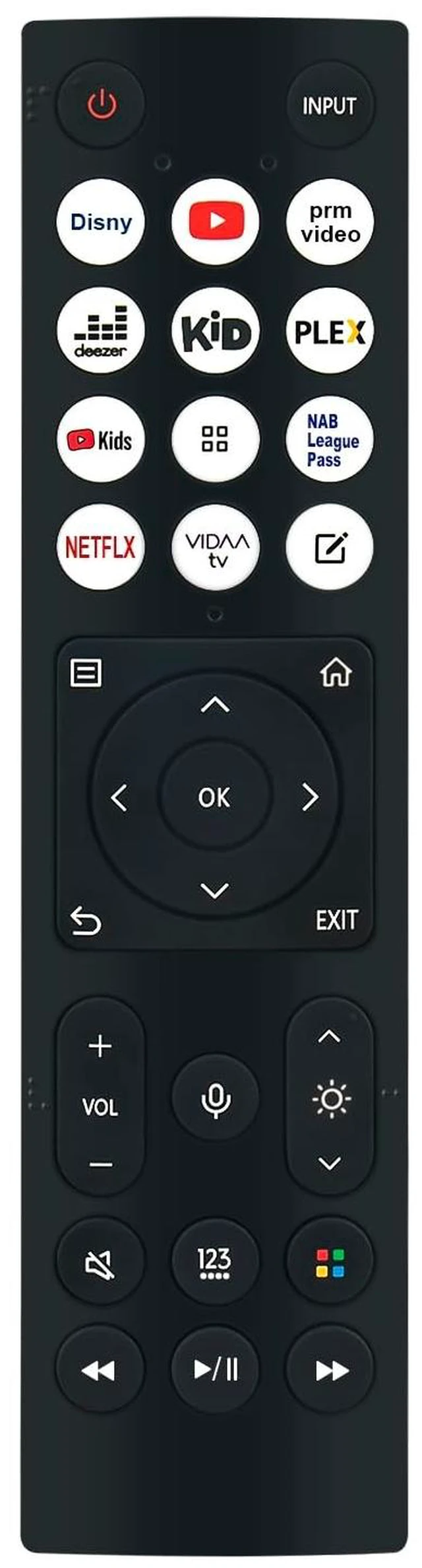 Main image of WINFLIKE ERF3E96H Voice Remote Control Replace for Hisense 4K Laser Cinema