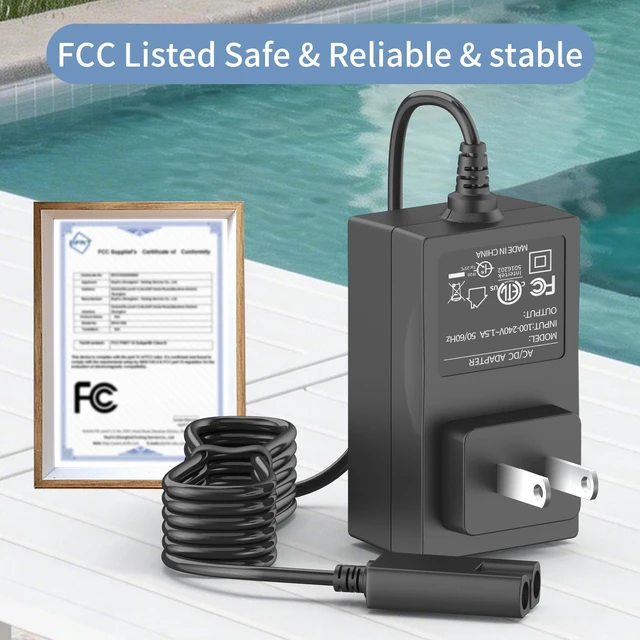 Alt view image 3 of 5 - 25.2V Charger for Robotic Pool Cleaner Compatible with ROBOKLEEN RK-X1 Robotic Pool Vacuum Cleaner Aapter Charger