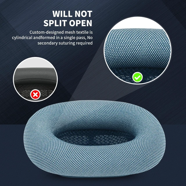 Alt view image 4 of 5 - MC Magic Cushion Replacement earpads for AirPods Max Ear Cushions, Magnetic Installation, Noise Cancellation and Transparency Mode Sound Fidelity, Support Washing(Blue)