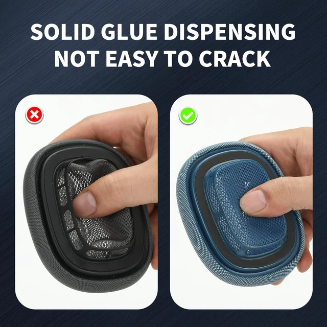 Alt view image 5 of 5 - MC Magic Cushion Replacement earpads for AirPods Max Ear Cushions, Magnetic Installation, Noise Cancellation and Transparency Mode Sound Fidelity, Support Washing(Blue)