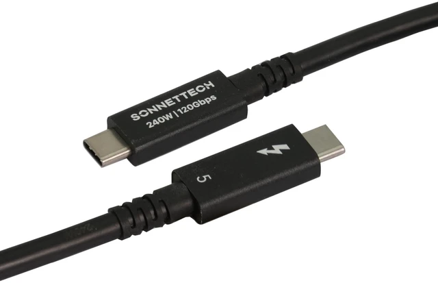 Main image of Sonnet Thunderbolt 5 Cable 6.6ft 2m 80Gbps 240W 8K USB4 Intel Certified Mac
