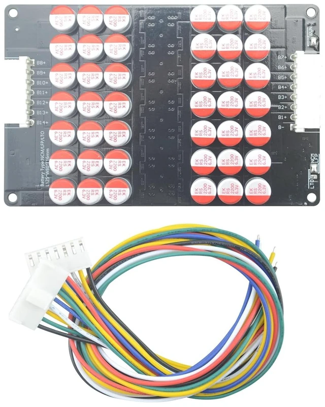 Main image of LVNOON 5.5A 5S to 21S 5S 6S 7S 8S 9S 10S 12S 14S 16S 17S 21S Smart Active Balancer Active Equalizer Balancer for li-ion NCM Lifepo4 LFP LTO Battery Energy Capacitor (9S-14S)
