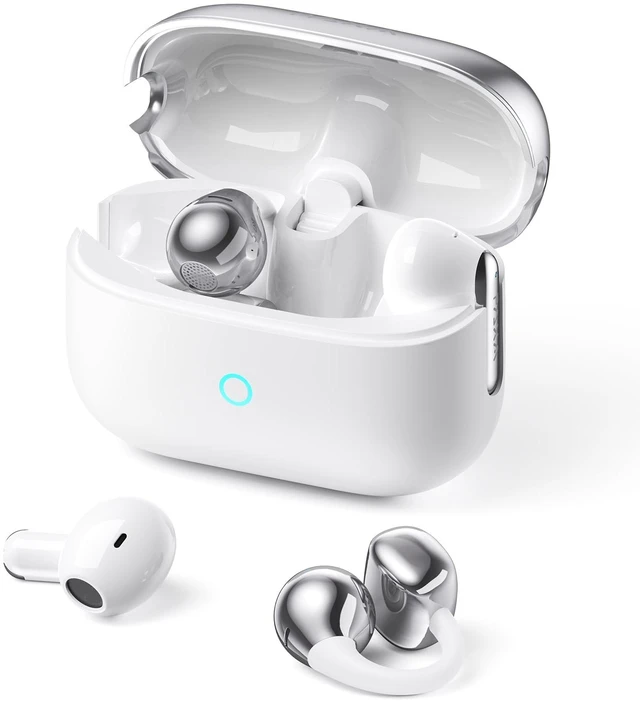 Main image of PAXA 2-in-1 Open-Ear Clip-on Headphones with in-Ear Earbuds, Dual-Mode