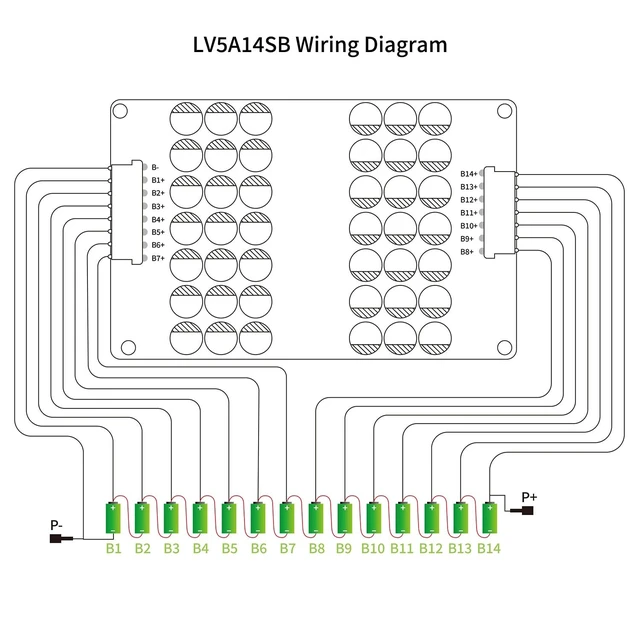 Alt view image 4 of 5 - LVNOON 5.5A 5S to 21S 5S 6S 7S 8S 9S 10S 12S 14S 16S 17S 21S Smart Active Balancer Active Equalizer Balancer for li-ion NCM Lifepo4 LFP LTO Battery Energy Capacitor (9S-14S)