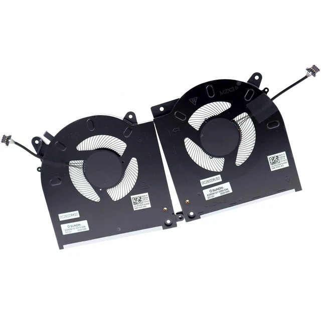 Alt view image 5 of 5 - Deal4GO 12V/1A CPU Cooling Fan D1X38 0D1X38 w/Graphics GPU Fan Set TG9V0 0TG9V0 Replacement for Dell Alienware M15 R3 M15 R4 (with RTX 2070 3070 3080)