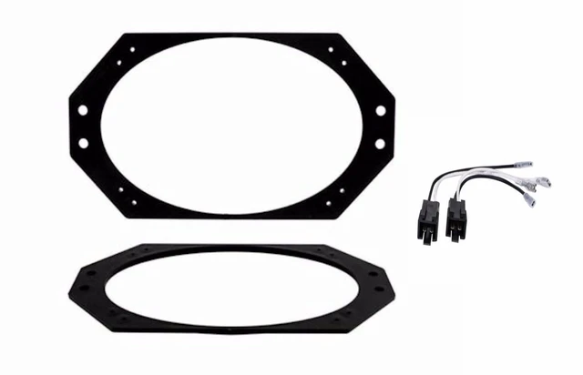 Main image of Pair Speaker Adapter Plates for 1997-2006 Jeep Wrangler 4"x6" 4x6 and Wire Harness