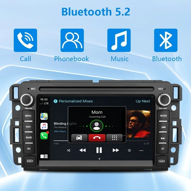 Alt view image 5 of 5 - Car Stereo Radio for Chevy Silverado 2007-2013 GMC Sierra Buick with Camera
