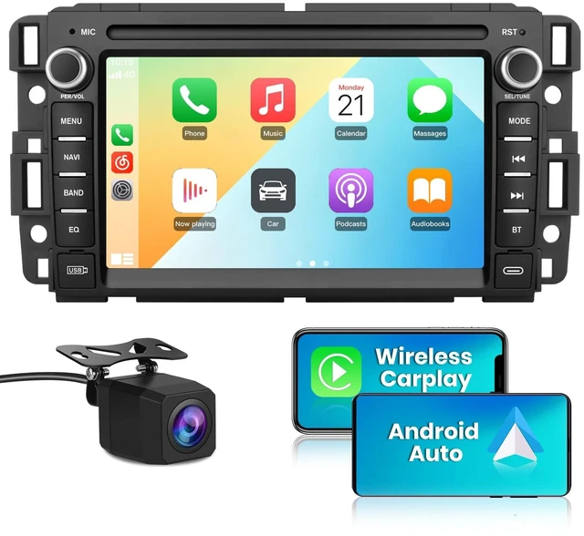 Main image of Car Stereo Radio for Chevy Silverado 2007-2013 GMC Sierra Buick with Camera