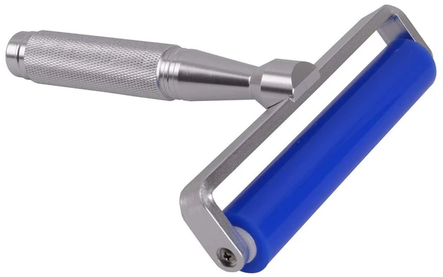 Main image of 4-20 inch Glue Silicone Rubber Pasting Tacky Soft Roller Vinyl Record Cleaner Squeegee Wheel Anti-Static Sticky Dust Collection for Film Application Craft Project Particle Electronic Industry (6")