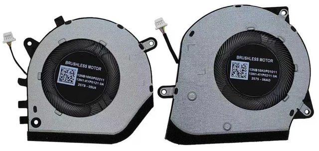 Alt view image 2 of 2 - Replacement New CPU+GPU Cooling Fan for ASUS ROG Flow Z13 2025 GZ302EA-RU132W F24232 DFS5L22H15B85B F24233 DFS5L52R05JA4B DC5V 0.8A