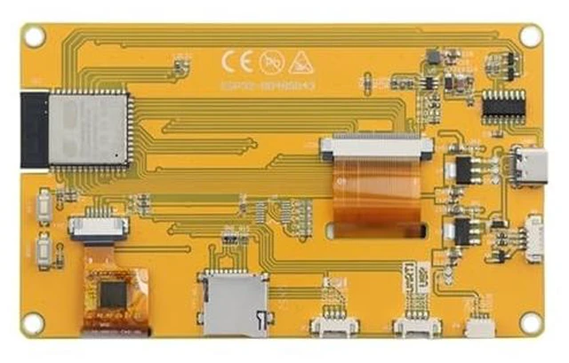 Alt view image 3 of 3 - EC Buying ESP32-S3 4.3 Inch IPS LCD Development Board 800x480 HD TFT Display with WiFi & Bluetooth, Capacitive Touch Screen, 16MB Flash 8MB PSRAM, LVGL HMI GUI Module
