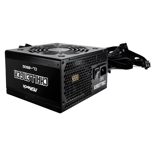 Alt view image 4 of 5 - ASRock Challenger 850W Power Supply Auto iCOOL Intelligent Fan Control 120mm Golf Blade 5 Years Warranty CL-850G 80 Plus Gold Certified Non-Modular ATX3.1 PCIe5.1 12V-2x6 Cable