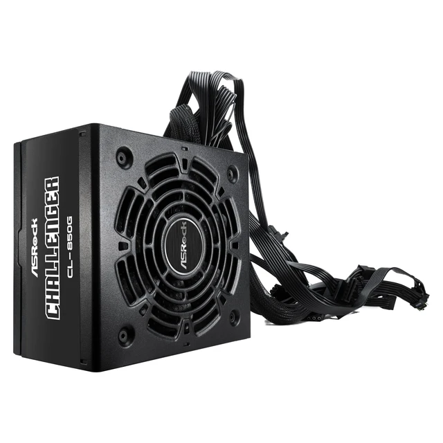 Alt view image 5 of 5 - ASRock Challenger 850W Power Supply Auto iCOOL Intelligent Fan Control 120mm Golf Blade 5 Years Warranty CL-850G 80 Plus Gold Certified Non-Modular ATX3.1 PCIe5.1 12V-2x6 Cable