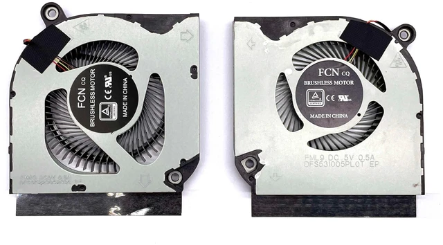 Main image of New CPU+GPU Cooling Fan Replacement for Acer Predator Helios 300 (PH315-53 PH315-54), P/N: DFS5K223052836 DFS531005PL0T
