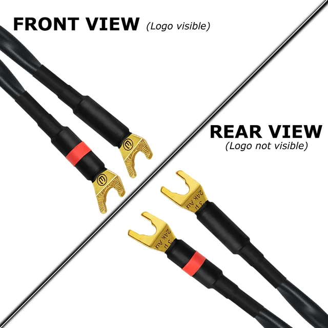 Alt view image 4 of 5 - WORLDS BEST CABLES 6 Foot - Canare 4S11 Audiophile Grade - HiFi Star-Quad Single Speaker Cable for Center Channel with Eminence Gold Spade Connectors