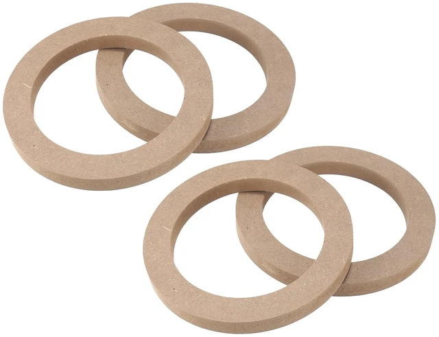 Main image of X AUTOHAUX 5" Universal Wooden Car Speaker Mounting Spacer Rings Adapter