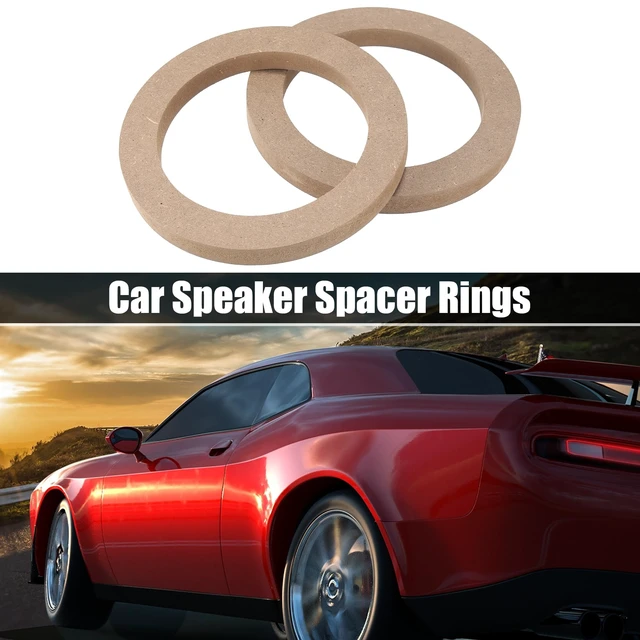 Alt view image 2 of 5 - X AUTOHAUX 5" Universal Wooden Car Speaker Mounting Spacer Rings Adapter