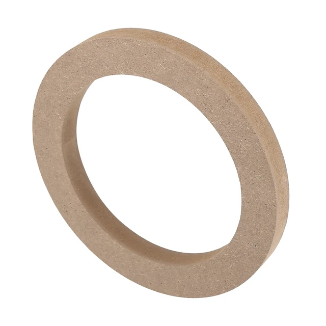 Alt view image 4 of 5 - X AUTOHAUX 5" Universal Wooden Car Speaker Mounting Spacer Rings Adapter