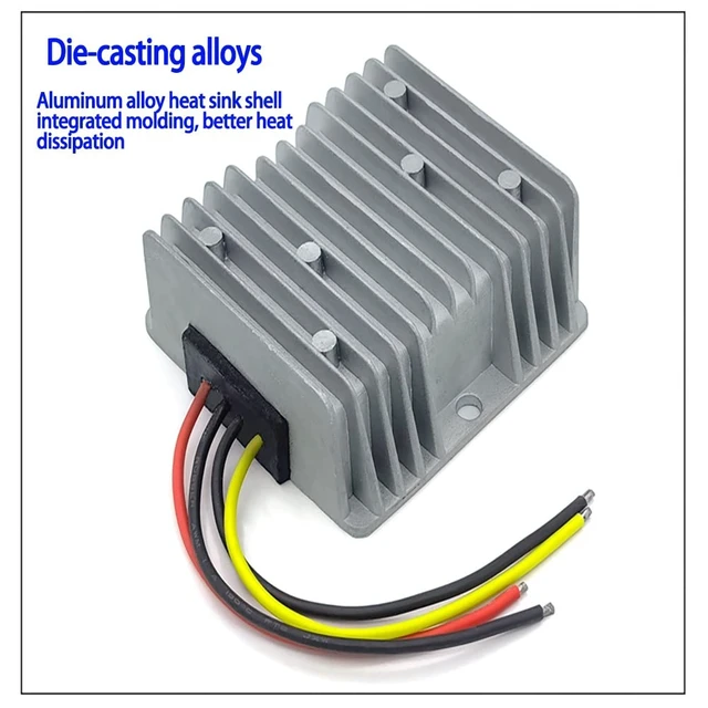 Alt view image 4 of 5 - 48V 36V to 12V 15A 180W Reducer Regulator 17-55V Waterproof Golf Cart RV