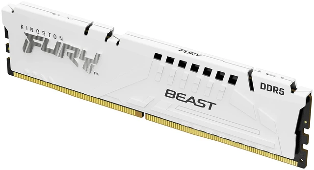 Main image of Kingston FURY Beast White 32GB (2x16GB) 5600MT/s CL40 DDR5 XMP DIMM ^^ Overclocking ^^ Intel XMP 3.0 ^^ Kit of 2 ^^ KF556C40BWK2-32