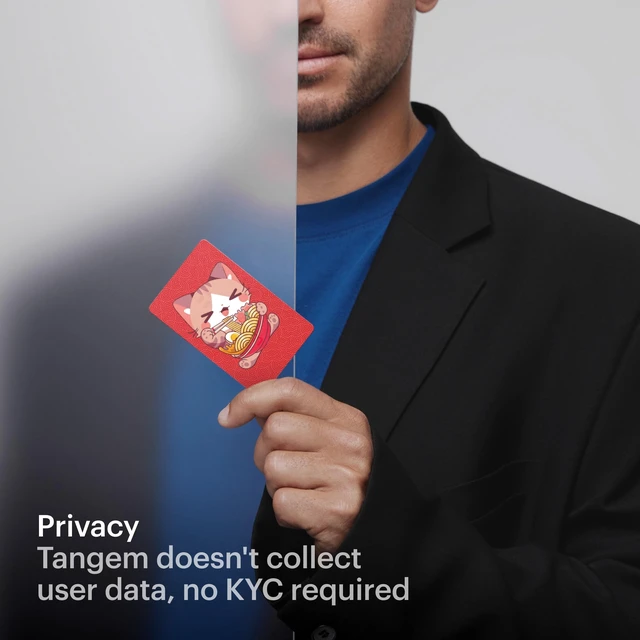 Alt view image 2 of 5 - TANGEM Crypto Wallet Pack of 3 - Cold Storage Wallet (Ramen Cat)