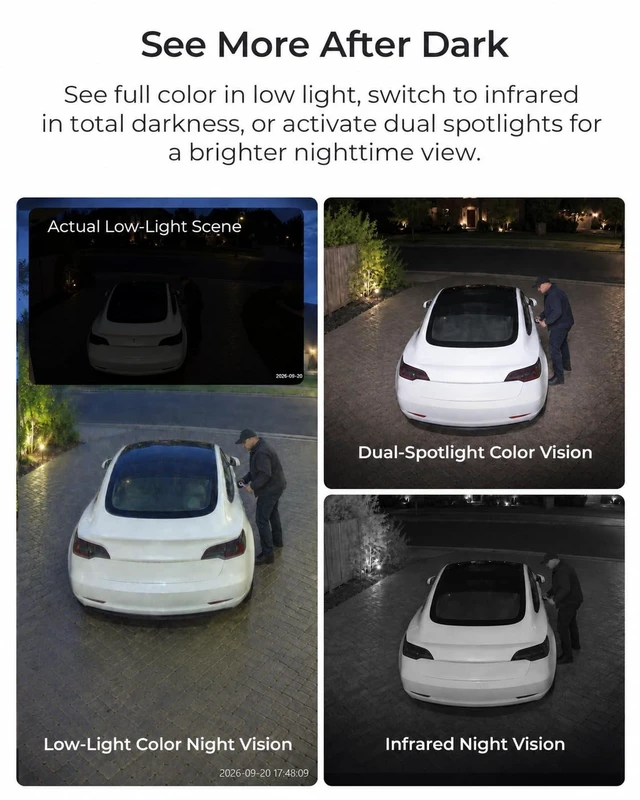 Alt view image 4 of 5 - psync MaaX V1 2K Outdoor/Indoor Wired Security Camera,Built-in 64GB Storage