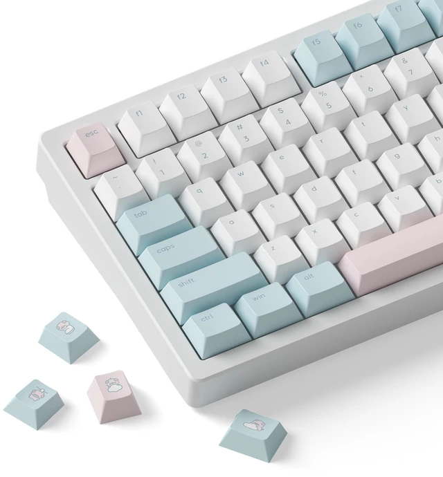 Main image of dokodoko Rainy Pig Keycaps - PBT, Cherry Profile for Mechanical Keyboards