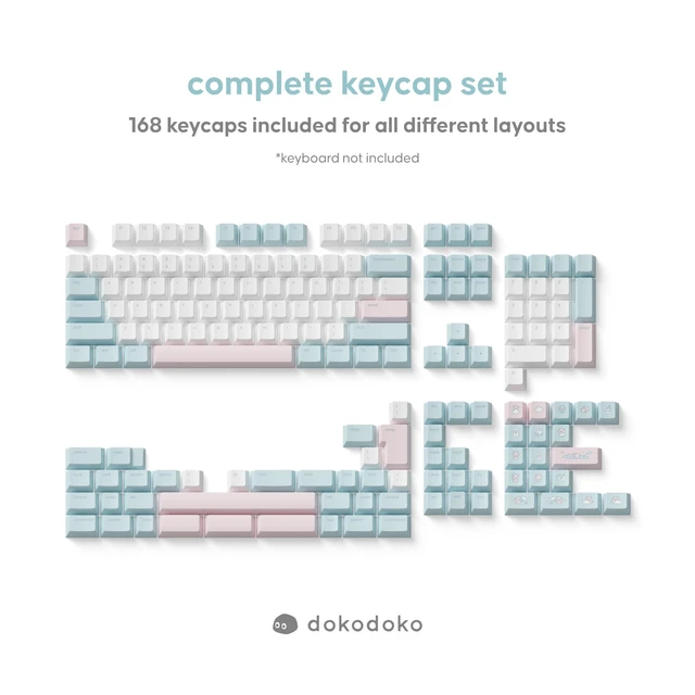 Alt view image 5 of 5 - dokodoko Rainy Pig Keycaps - PBT, Cherry Profile for Mechanical Keyboards