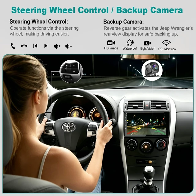 Alt view image 5 of 5 - 8Core Car Radio Carplay Stereo for Toyota Corolla 2009-2013, 4G+128G