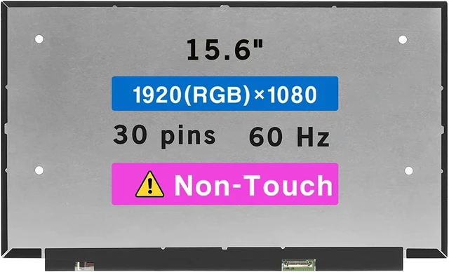 Main image of 15.6" Screen Replacement for Lenovo Thinkpad T590 P52 P53 P53S / V15 G2 ALC IJL ITL 82KD 82QY 82KB 82ME LCD Display Panel (FHD 1920x1080 Non-Touch)