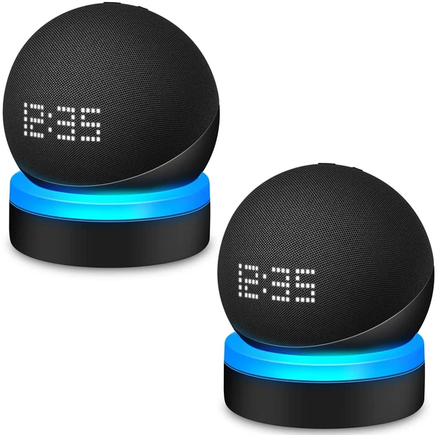 Main image of ZUOLACO Table Holder for Echo Dot 5th Gen and 2026 New Model, 2Pack, Black