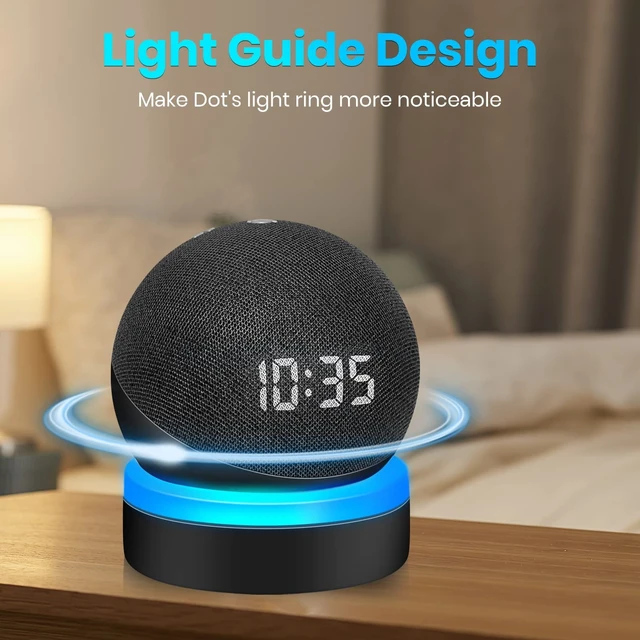 Alt view image 3 of 5 - ZUOLACO Table Holder for Echo Dot 5th Gen and 2026 New Model, 2Pack, Black