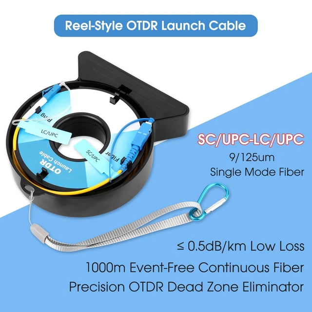 Alt view image 2 of 5 - Cookinkitch OTDR Launch Cable, 1000m SC/UPC to LC/UPC, 9/125 Single Mode