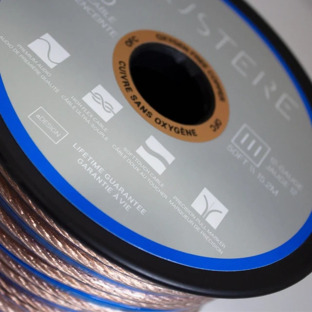Alt view image 3 of 5 - AUSTERE III Series Speaker Cable 50ft Oxygen Free Copper High Flex 12-Gauge