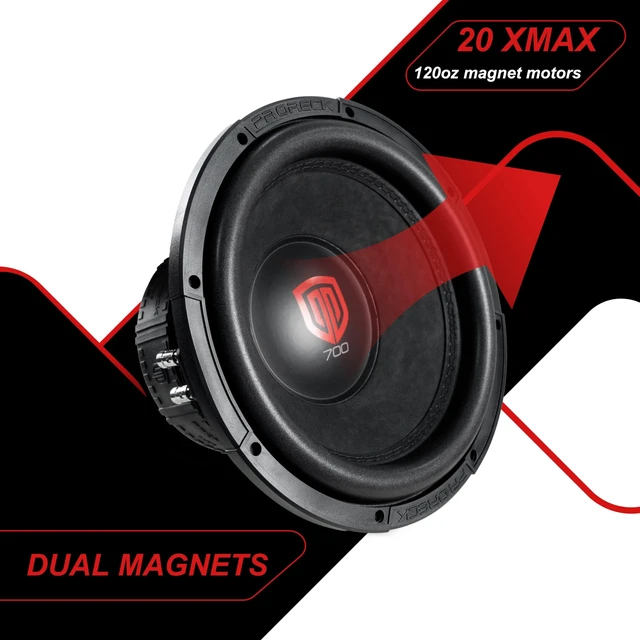 Alt view image 3 of 5 - PRORECK Audio 712 12", Max Power 2400W Max Power Loud 12inch Car subwoofer Dual Easy Mounting (1pc)