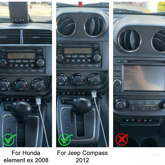 Alt view image 3 of 5 - 10.1" Double Din Car Stereo for Jeep Wrangler JK 2007-2010, Android 13