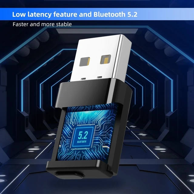 Alt view image 3 of 5 - 2B2C Bluetooth Adapter for PS5, PS4, Mac, BT5.2 Audio Adapter with aptX LL