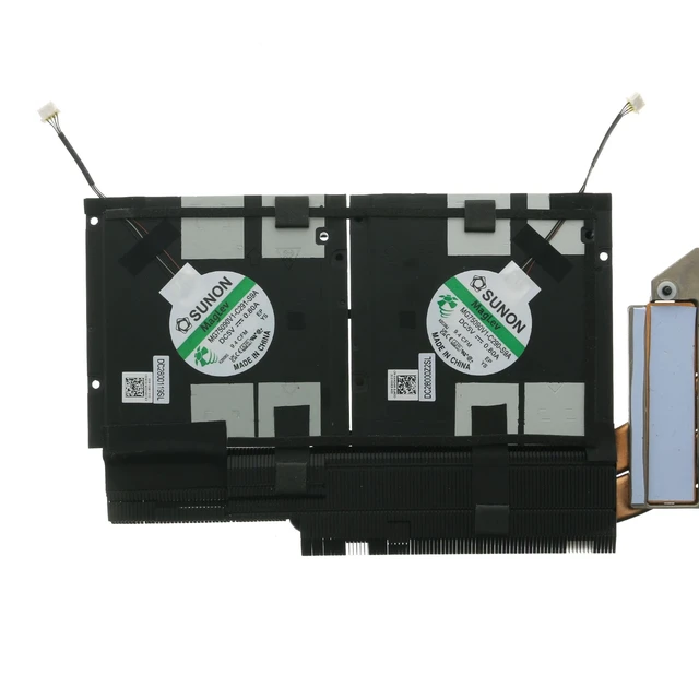Alt view image 3 of 5 - 0RPD7J CPU Cooling Fan with Heatsink Replacement for Dell Precision 7770 M7770 A5600 06VJDM 0HN24M MG75090V1-C291-S9A MG75090V1-C290-S9A DC 5V 0.8A 4-Pin