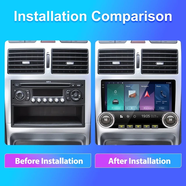 Alt view image 4 of 5 - 4+64G 10.1" Android 15 Car Stereo for Honda Pilot 2003-2008