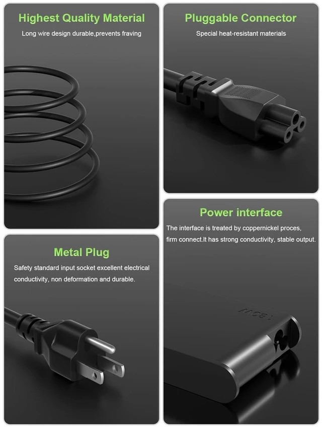 Alt view image 5 of 5 - PowerPortnerLink GaN Slim 180W USB C Charger Fit for Lenovo Laptop