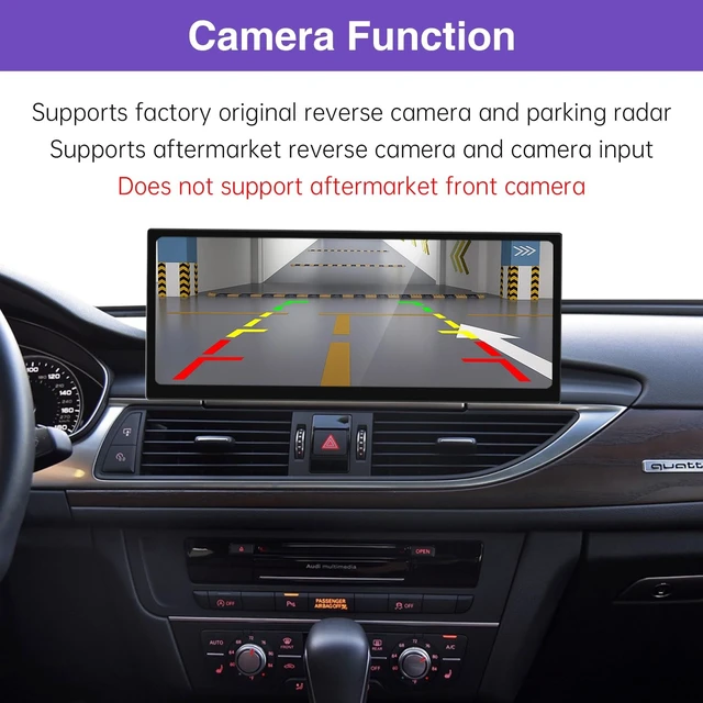 Alt view image 3 of 5 - NINETOM 2026 12.3" CarPlay Android Auto Screen for Audi A6 A7